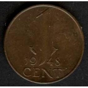 NETHERLANDS 1 Cent 1948