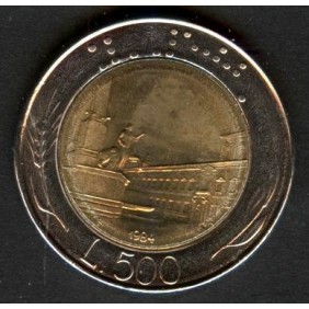 500 Lire 1984 bimetallico FDC