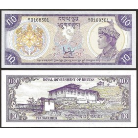 BHUTAN 10 Ngultrum 1981