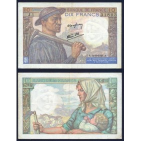 FRANCE 10 Francs 11.09.1941