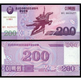 NORTH KOREA 200 Won 2008...