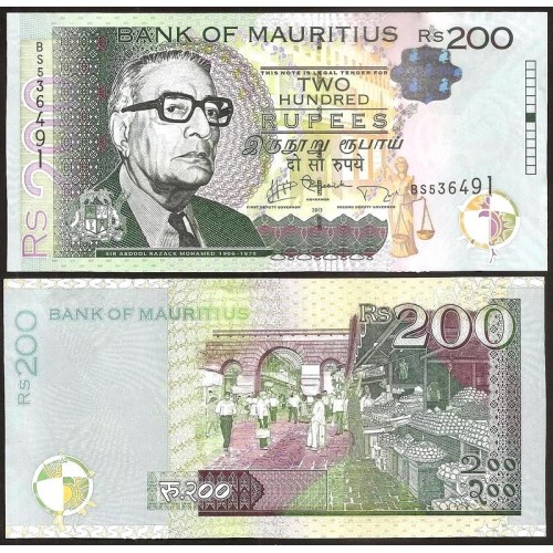 MAURITIUS 200 Rupees 2013