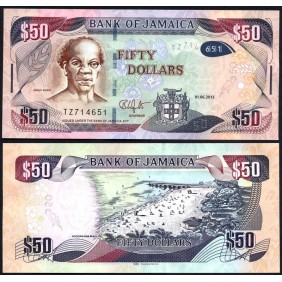 JAMAICA 50 Dollars 2013 Hybrid