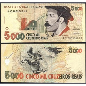 BRAZIL 5000 Cruzeiros Reais...