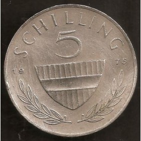 AUSTRIA 5 Schilling 1975
