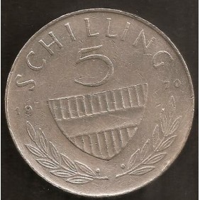 AUSTRIA 5 Schilling 1970