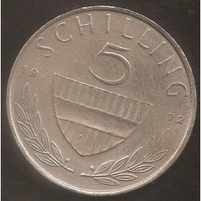 AUSTRIA 5 Schilling 1972