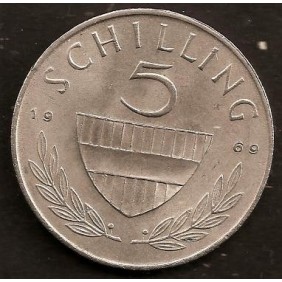 AUSTRIA 5 Schilling 1969