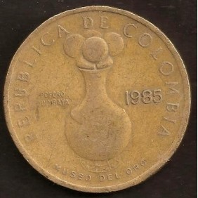 COLOMBIA 20 Pesos 1985