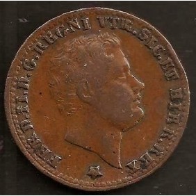 FERDINANDO II 1/2 TORNESE 1853