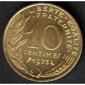 FRANCE 10 Centimes 1973