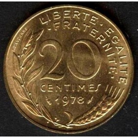 FRANCE 20 Centimes 1978