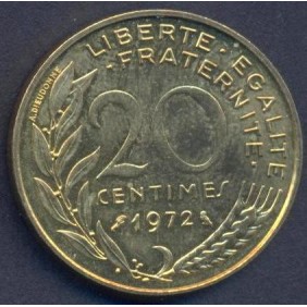 FRANCE 20 Centimes 1972