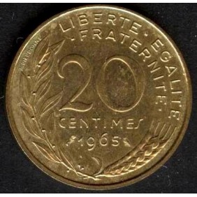 FRANCE 20 Centimes 1965