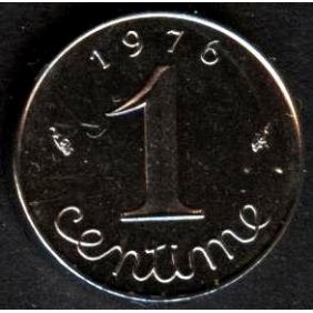 FRANCE 1 Centime 1976