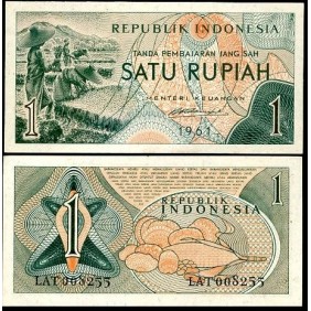 INDONESIA 1 Rupiah 1961