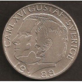 SWEDEN 1 Krona 1988
