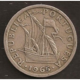 PORTUGAL 2 1/2 Escudos 1965