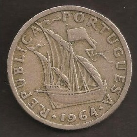 PORTUGAL 2 1/2 Escudos 1964
