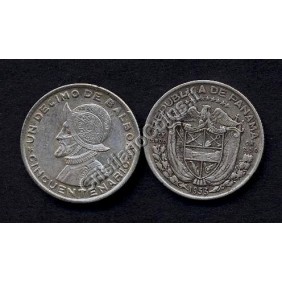 PANAMA 1/10 Balboa AG 1953...