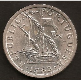 PORTUGAL 2 1/2 Escudos 1983