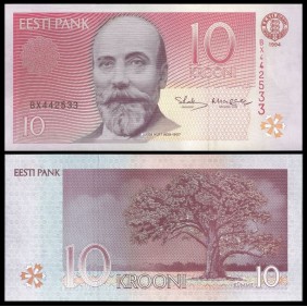 ESTONIA 10 Krooni 1994