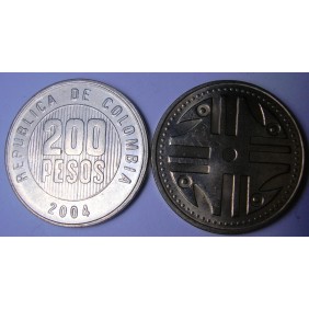 COLOMBIA 200 Pesos 2004