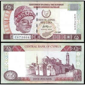 CYPRUS 5 Pounds 1997