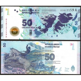 ARGENTINA 50 Pesos 2015...