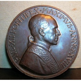 MEDAGLIA PIO XII ANNO XVIII...