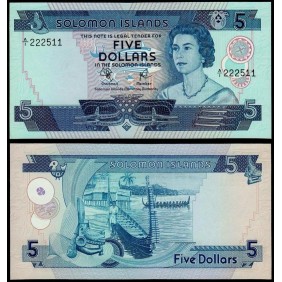 SOLOMON ISLANDS 5 Dollars 1977