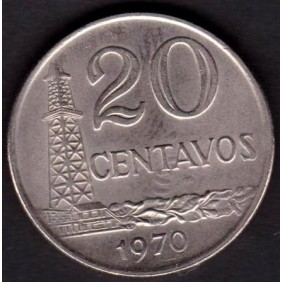 BRAZIL 20 Centavos 1970