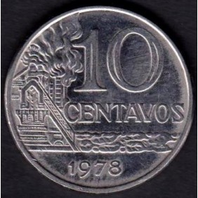 BRAZIL 10 Centavos 1978