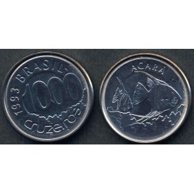 BRAZIL 1000 Cruzeiros 1993...