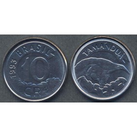 BRAZIL 10 Cruzeiros 1993...