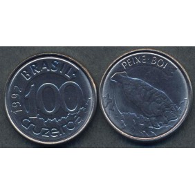 BRAZIL 100 Cruzeiros 1992...