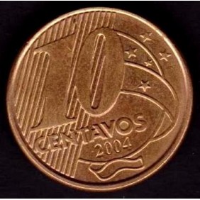 BRAZIL 10 Centavos 2004