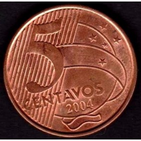 BRAZIL 5 Centavos 2004