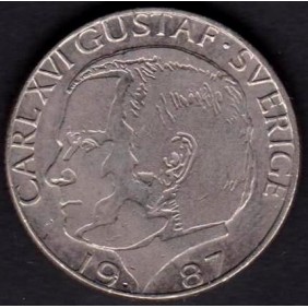 SWEDEN 1 Krona 1987