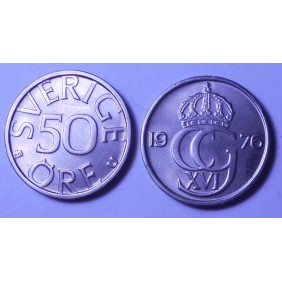 SWEDEN 50 Ore 1976
