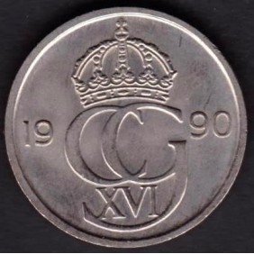 SWEDEN 50 Ore 1990