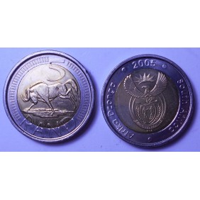 SOUTH AFRICA 5 Rand 2005...