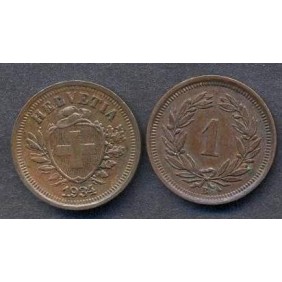 SWITZERLAND 1 Rappen 1934