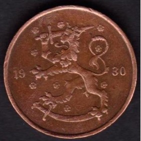 FINLAND 5 Pennia 1930