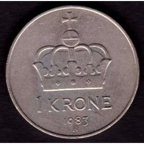 NORWAY 1 Krone 1983