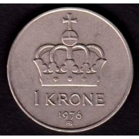 NORWAY 1 Krone 1976