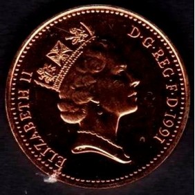 GREAT BRITAIN 1 Penny 1991