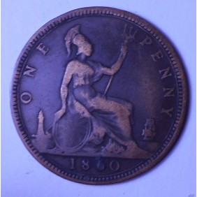 GREAT BRITAIN 1 Penny 1860...