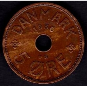 DENMARK 5 Ore 1930