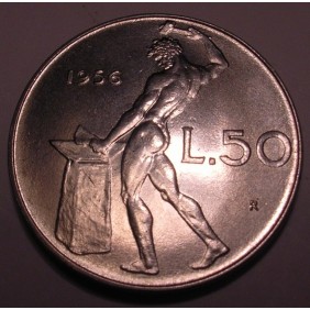 50 Lire 1956 FDC